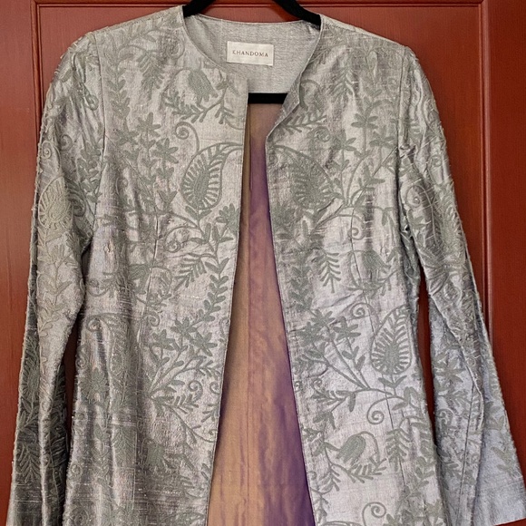 Khandoma Custom Silk Mid Length Jacket - Picture 2 of 9